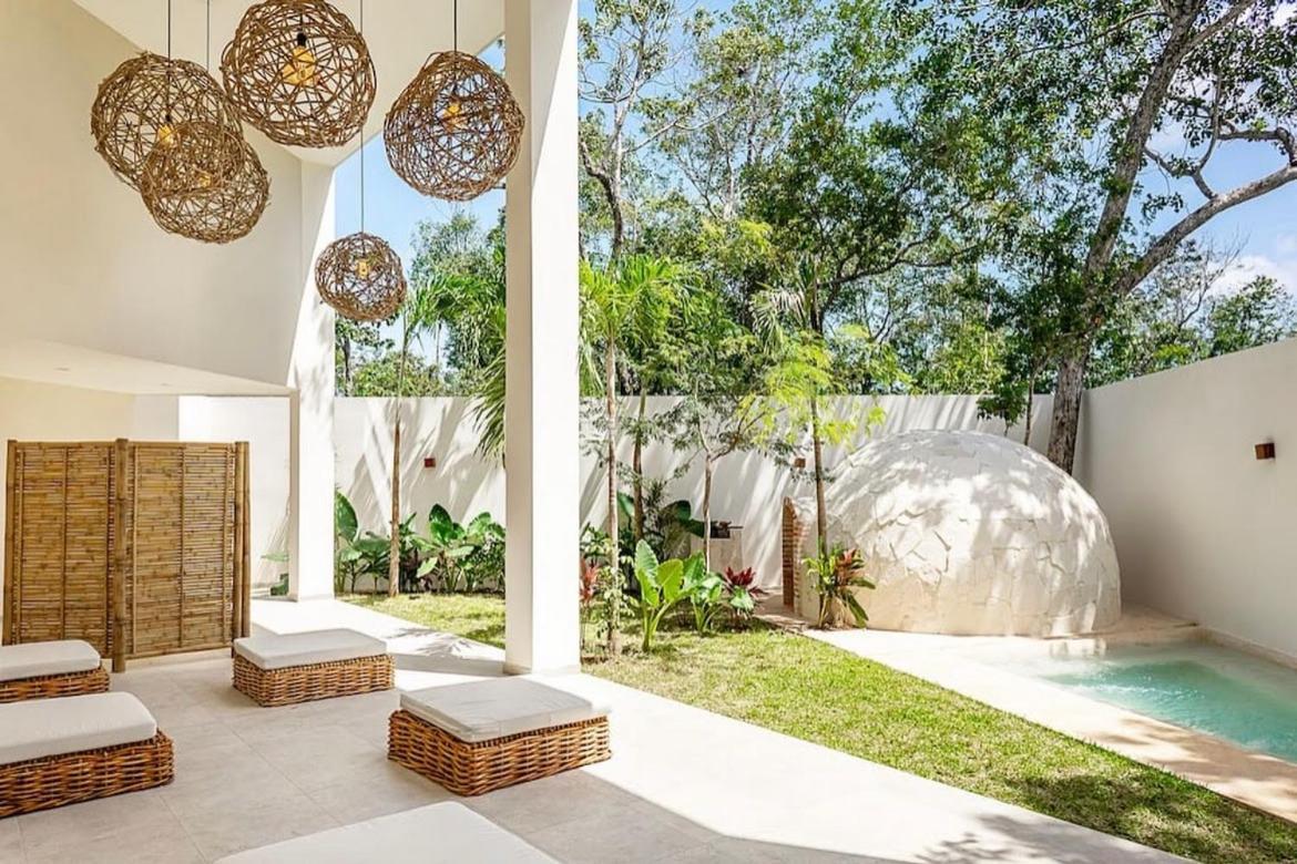 טולום Condo Jungle Apartment & Private Patio מראה חיצוני תמונה